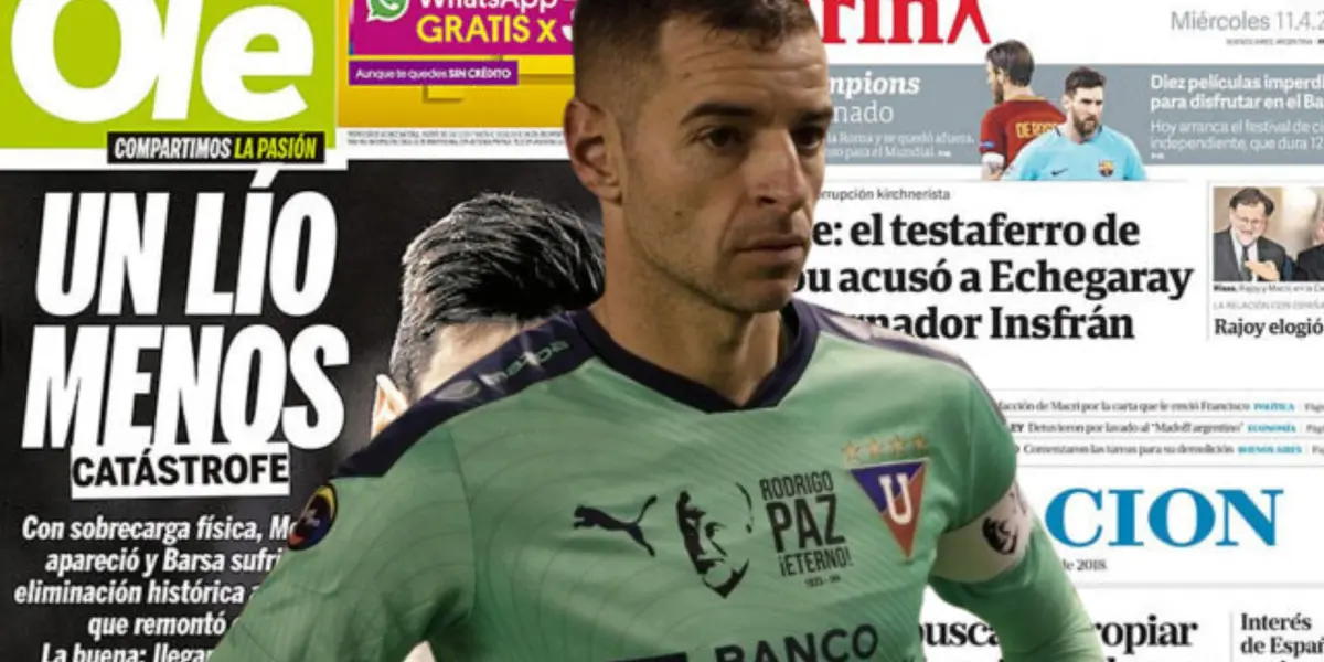 Adrián Gabbarini portero de LDU