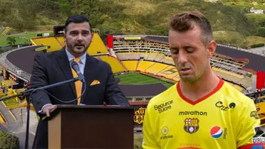 Antonio Álvarez y Damián Díaz (Foto tomada de: Barcelona SC/API)