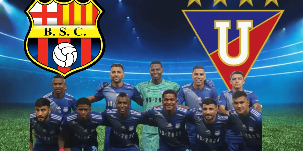 Barcelona SC, LDU y equipo de Emelec