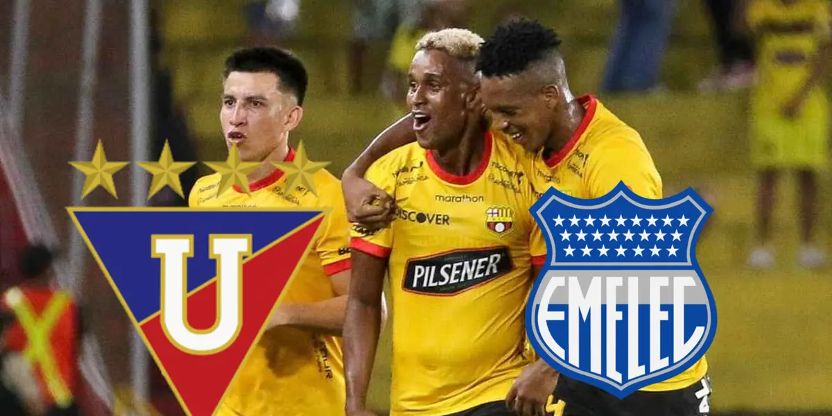 Barcelona SC, Liga de Quito y Emelec