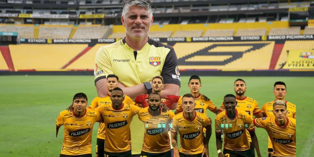 Barcelona Sv y su entrenador 