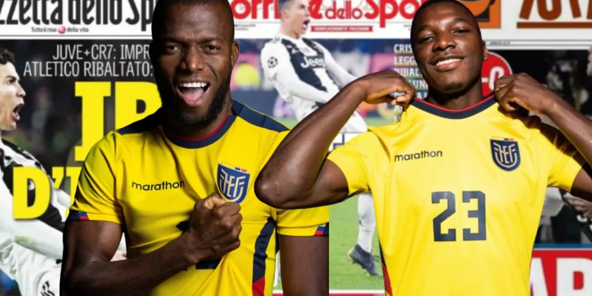 Enner Valencia y Moisés Caicedo 