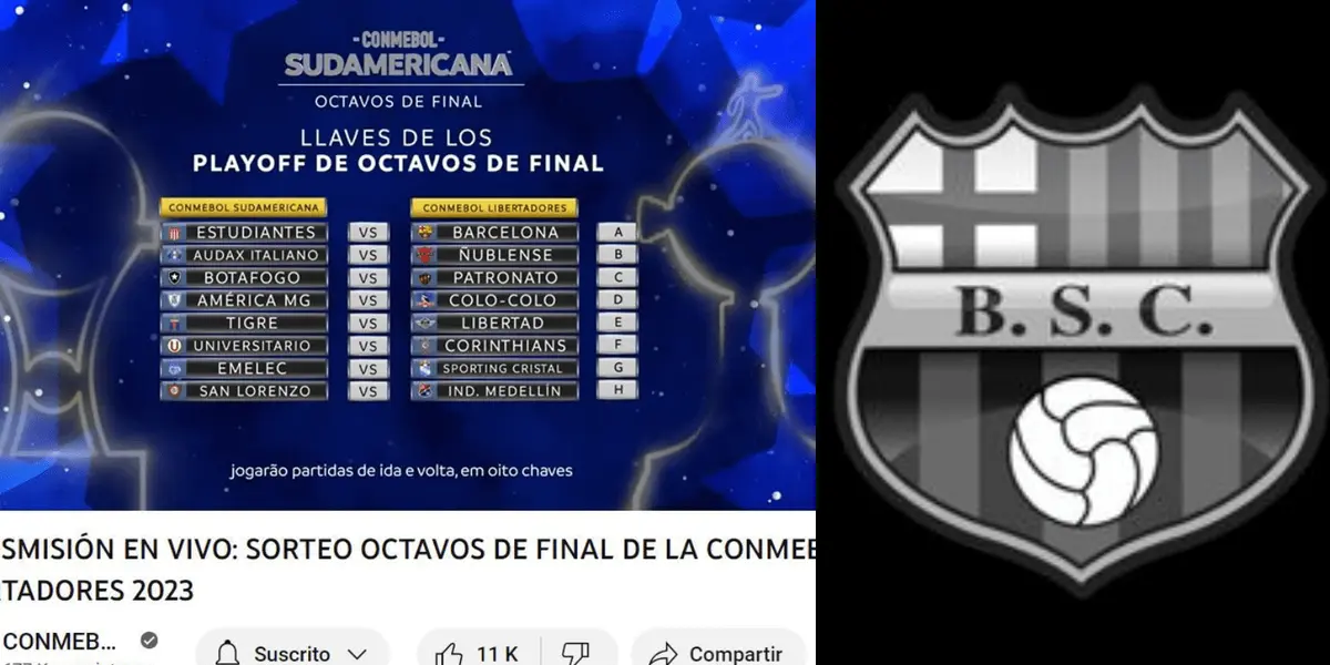 Error en la transmisión del sorteo de la CONMEBOL