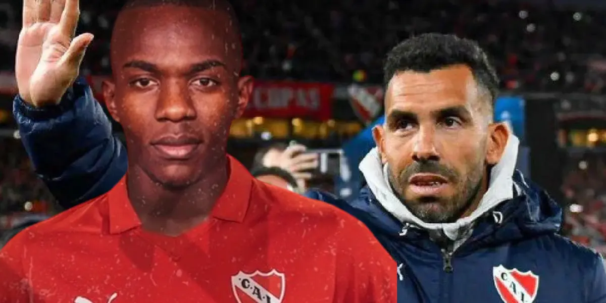 Johnny Quiñónez y Carlos Tevez 