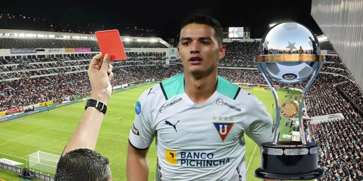 Lo que dijo Alexander Alvarado sobre su expulsión, no jugaría la primera semifinal con LDU