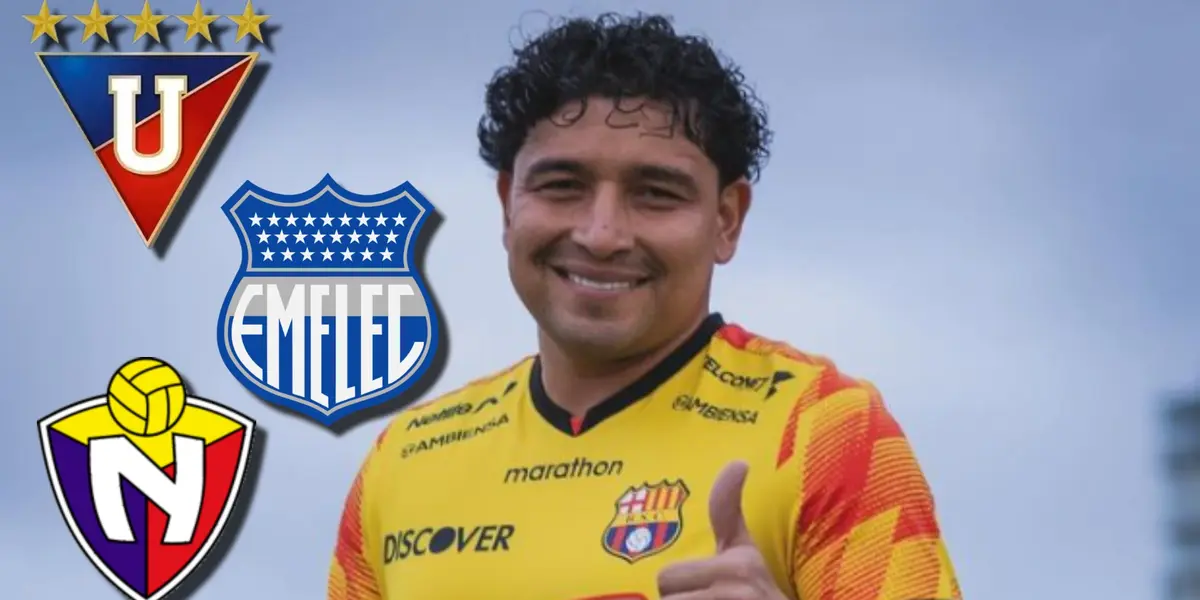 Mario Pineida sin equipo y este club con el que Barcelona SC pelea por títulos está cerca de ficharlo