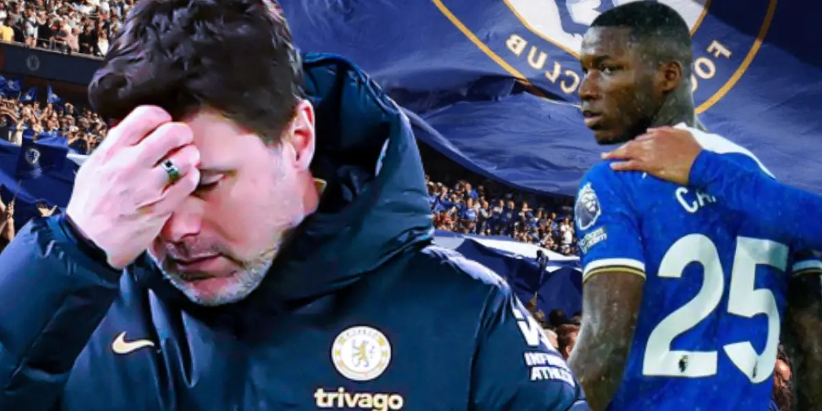 Mauricio Pochettino y Moisés Caicedo 