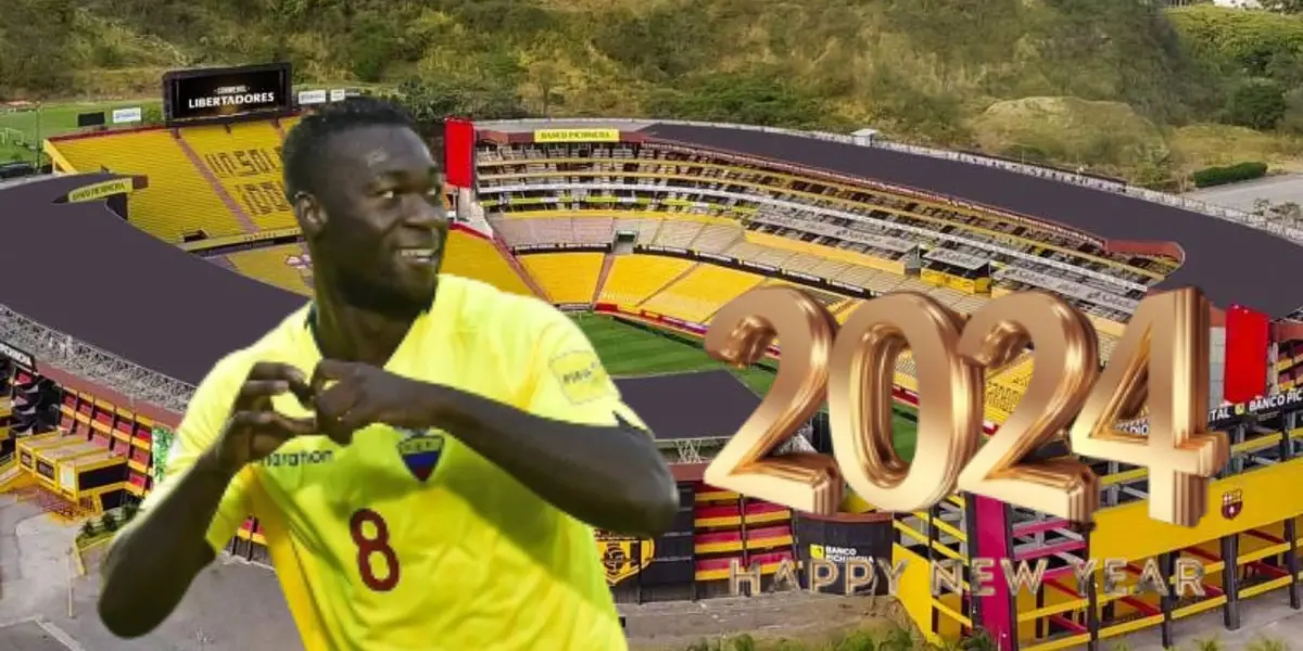 Mira como recibió Felipe Caicedo el 2024, podría jugar en Barcelona SC