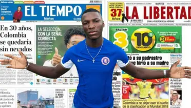 Moisés Caicedo y prensa de Colombia 